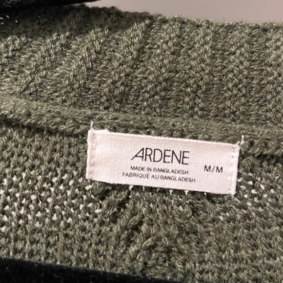 Ardene Forest Green Knit Cardigan - Picture 2 of 2
